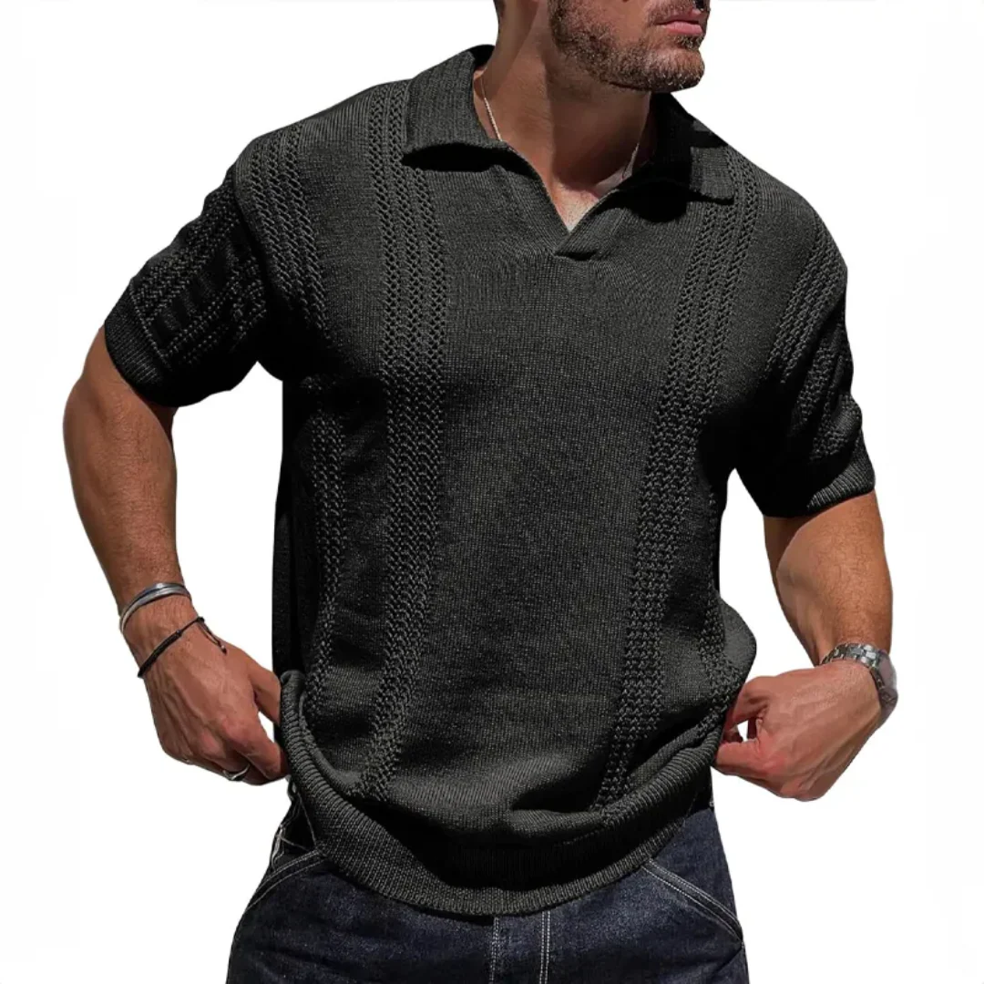 Polo de punto texturizado Marcus Milanese