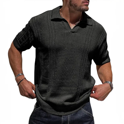 Polo de punto texturizado Marcus Milanese