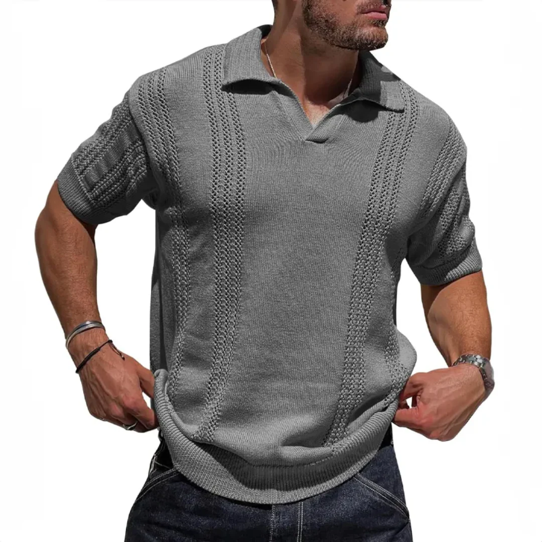 Polo de punto texturizado Marcus Milanese