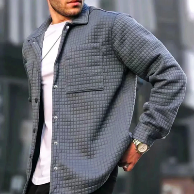 TONI| Chaqueta cómoda de manga larga con solapa