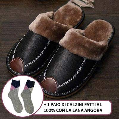 SNOOK® – PANTOFOLE TERMICHE IN PELLE