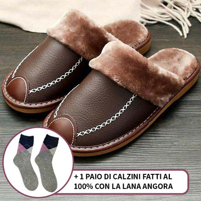 SNOOK® – PANTOFOLE TERMICHE IN PELLE