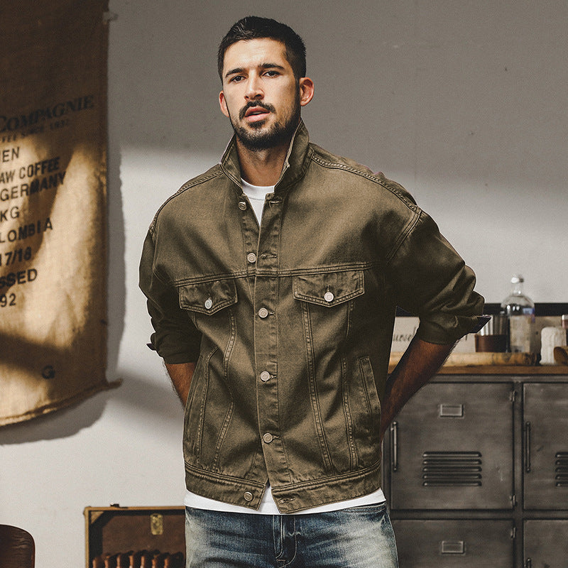 CARLOS| chaqueta vaquera estilo casual.