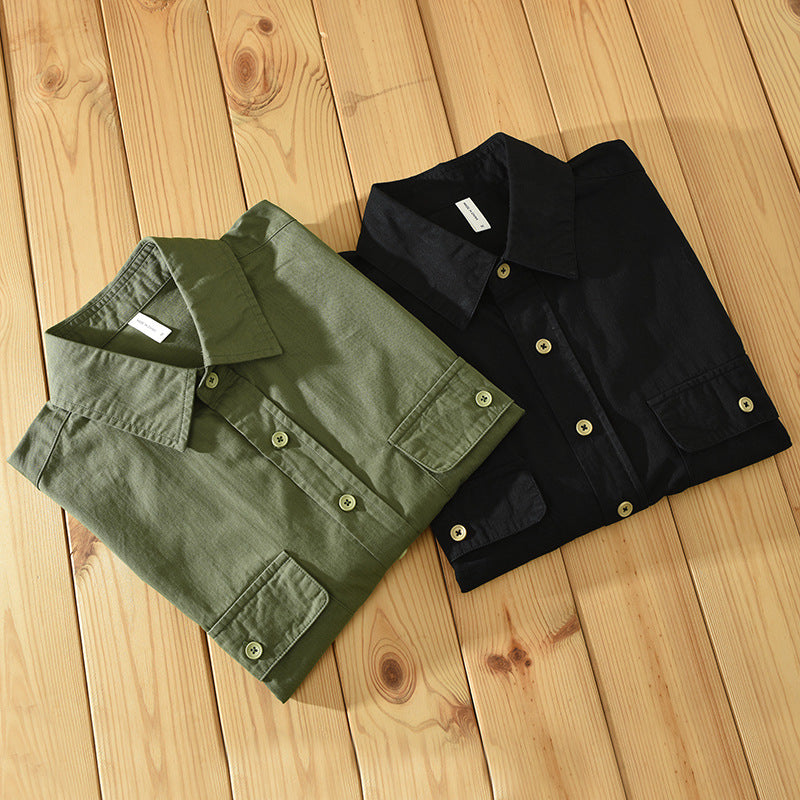 ANDRES| Camisa uso casual, algodon grueso.