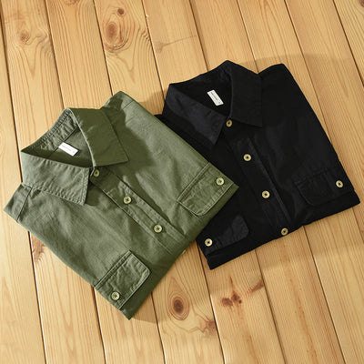 ANDRES| Camisa uso casual, algodon grueso.