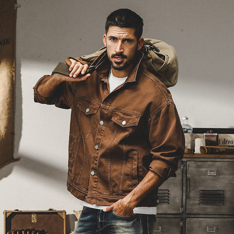 CARLOS| chaqueta vaquera estilo casual.