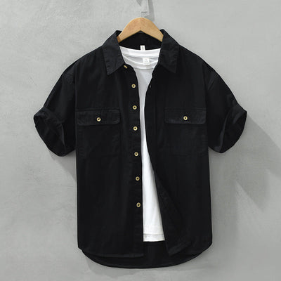 ANDRES| Camisa uso casual, algodon grueso.