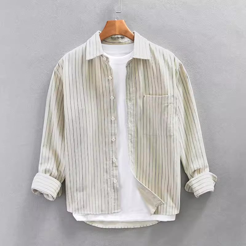 CARLOS| Camisa de rayas de manga larga