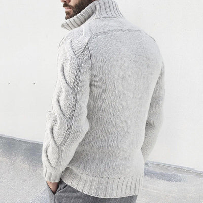 VICTOR| Cardigan mezcla de lana con cremallera.