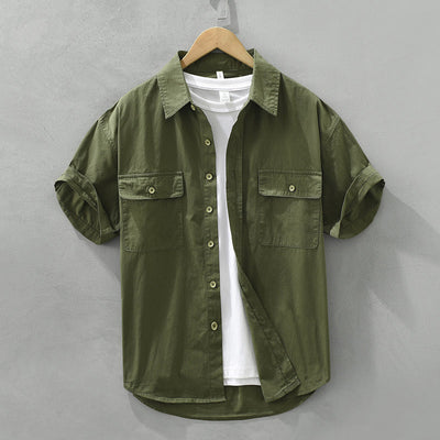 ANDRES| Camisa uso casual, algodon grueso.