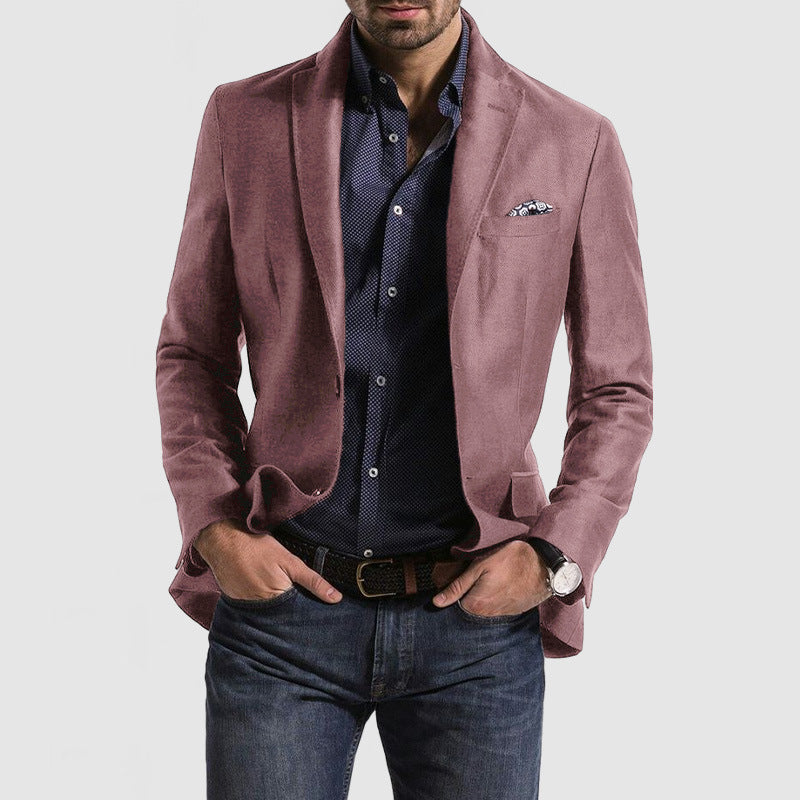 JULIO| Chaqueta de hombre – Corte entallado – Mezcla de lana, dos botones – Estilo formal
