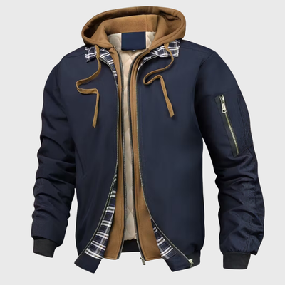 Chaqueta con capucha de la Fuerza Aérea con cremallera