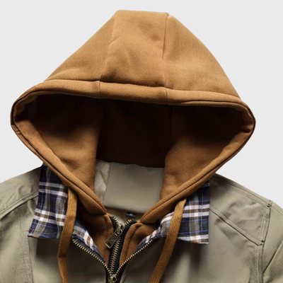 Chaqueta con capucha de la Fuerza Aérea con cremallera