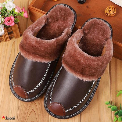 SNOOK® – PANTOFOLE TERMICHE IN PELLE