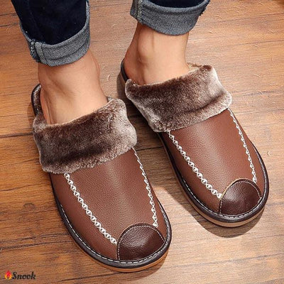 SNOOK® – PANTOFOLE TERMICHE IN PELLE