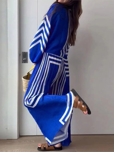 ELENA| Conjunto de Dos Piezas con Estampado de Pliegues