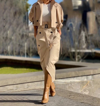 ELISA| Conjunto Elegante de Dos Piezas S-XXL
