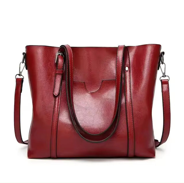 JULIA|Elegante bolso tote de piel para mujer
