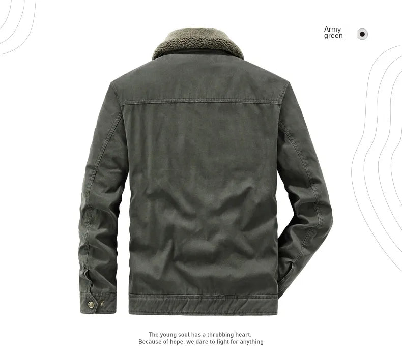 ANDRES| chaqueta militar, con acolchado termico.