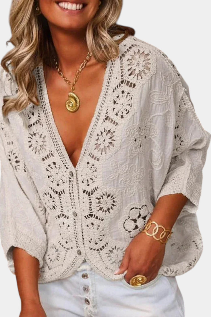 ADELA| Blusa de Crochet