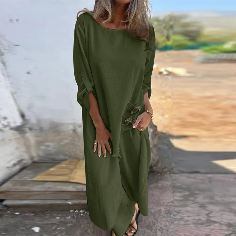 SILVIA| Conjunto Casual de Blusa y Pantalón Palazzo