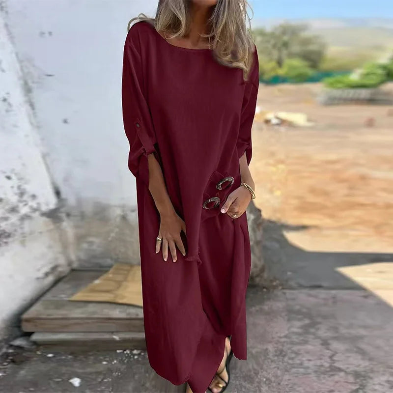 SILVIA| Conjunto Casual de Blusa y Pantalón Palazzo