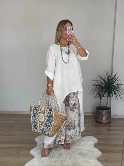 BEA| Conjunto Casual Lino y Algodón S-3XL