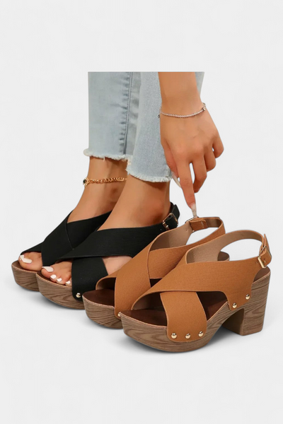 MAYTE| Sandalias de Plataforma Sonnenuntergang