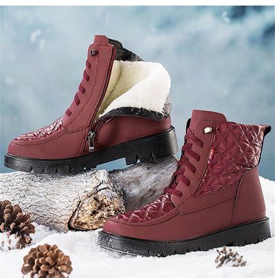 Botas impermeables con interior de lana.