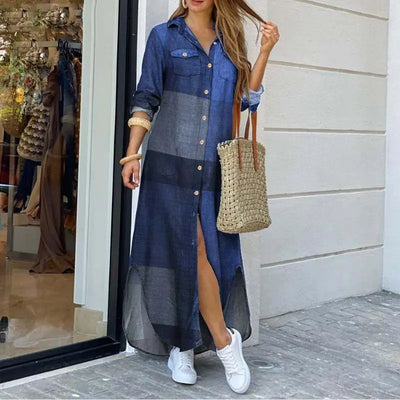 JANA| Vestido Camisero con Estampado