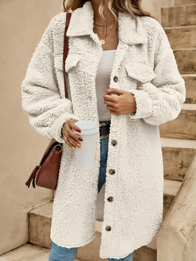 GELEN - Chaqueta tipo cárdigan de lana cálida