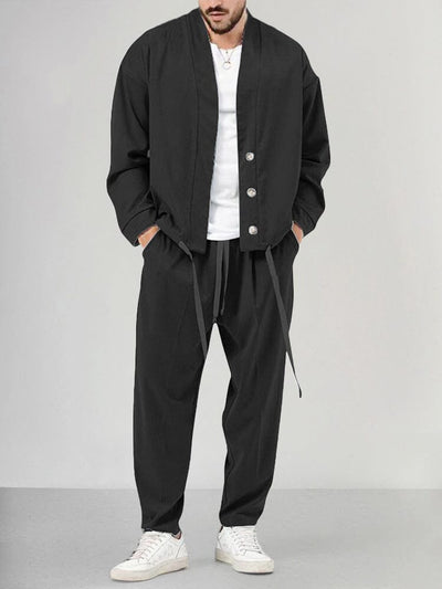 JAVI|  Conjunto minimalista de dos piezas para hombre