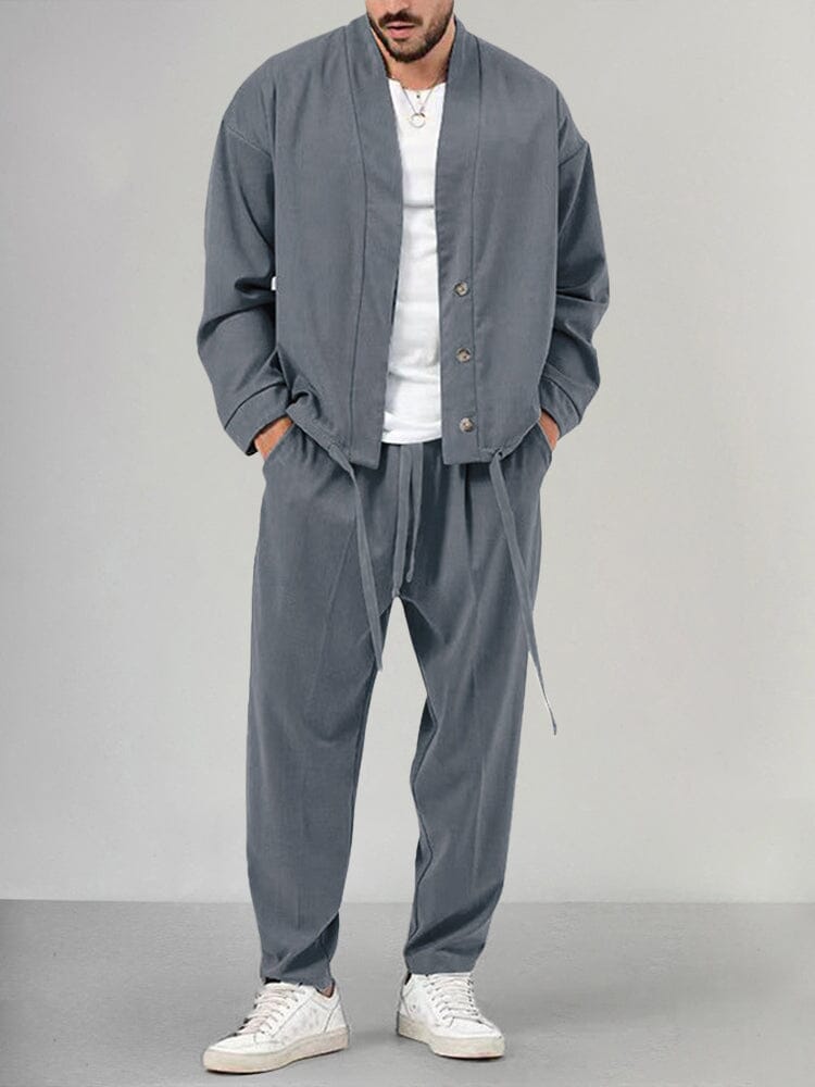 JAVI|  Conjunto minimalista de dos piezas para hombre