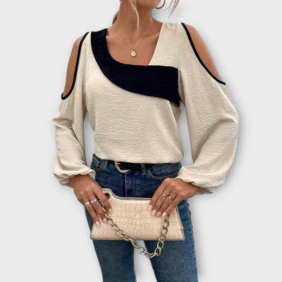 SARA|  Blusa con Escote Cuadrado