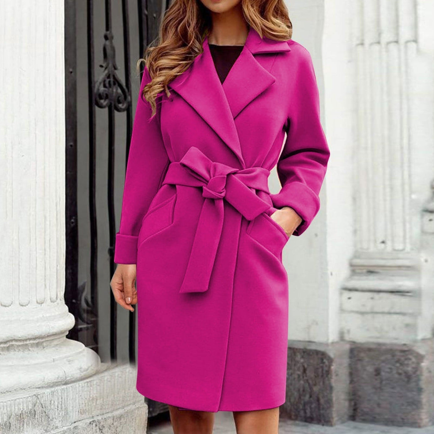 Susana | Vestido-chaqueta corte entallado con cinturon.
