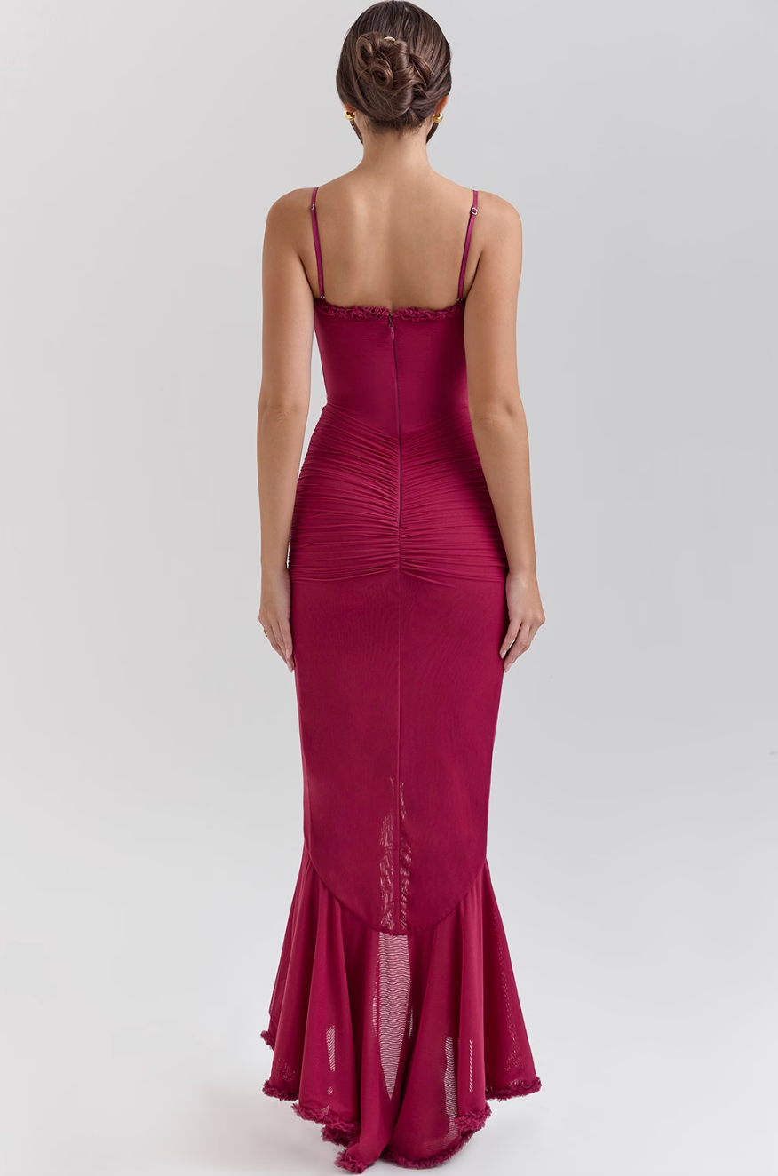 MARINA| Vestido con Volantes Encantador – Estilo Romántico y Femenino