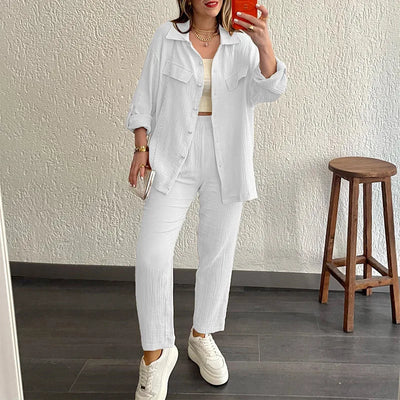 SUSAN| Conjunto Casual de Algodón Puro