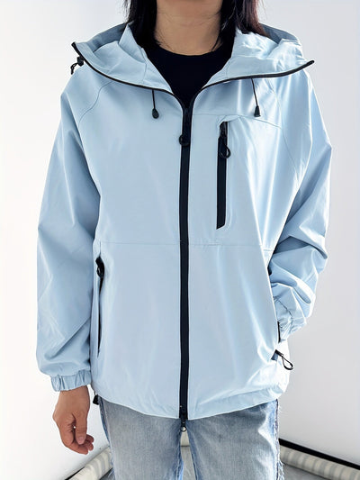Stephanie |La chaqueta impermeable y cortaviento con capucha para mujer