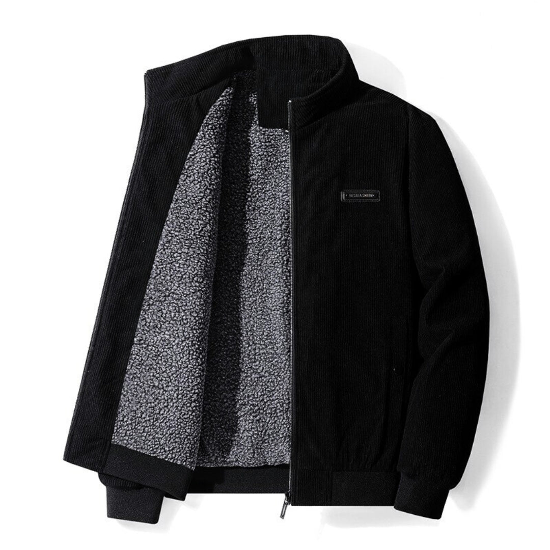 BERTIN| Chaqueta de invierno de pana para hombre – Forro de piel de oveja