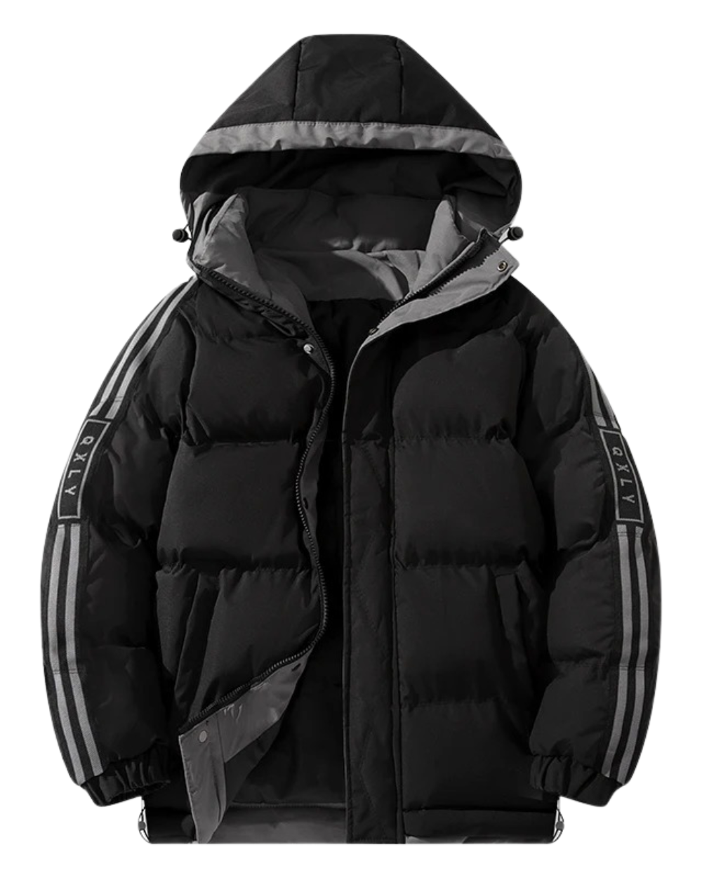 Elegante chaqueta de invierno con capucha