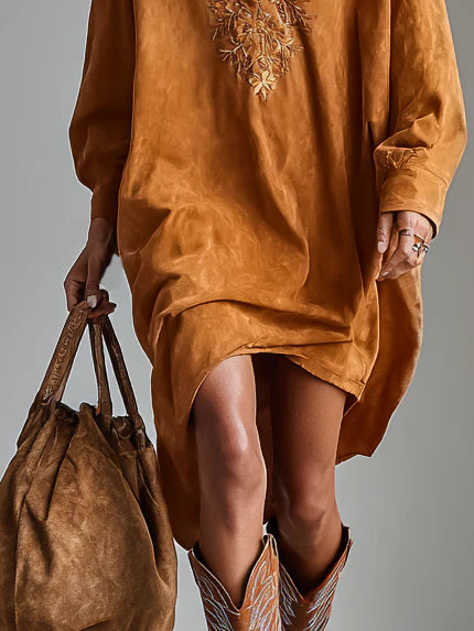 SAVANNA| VESTIDO CAMISERO ARTESANAL