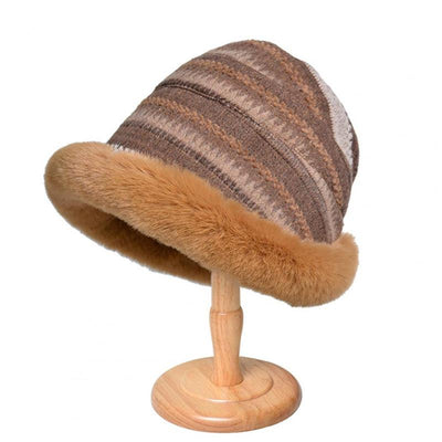 Gorro de invierno con forro polar grueso.
