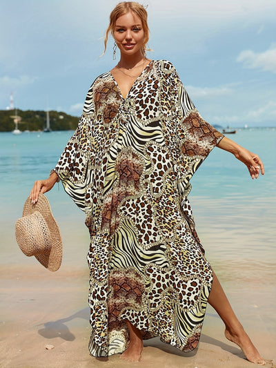 SANDRA|🌴 Vestido Tropical de Fibra de Bambú 🌴