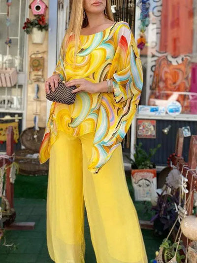 MARGA| Traje de 2 piezas holgado muy elegante.