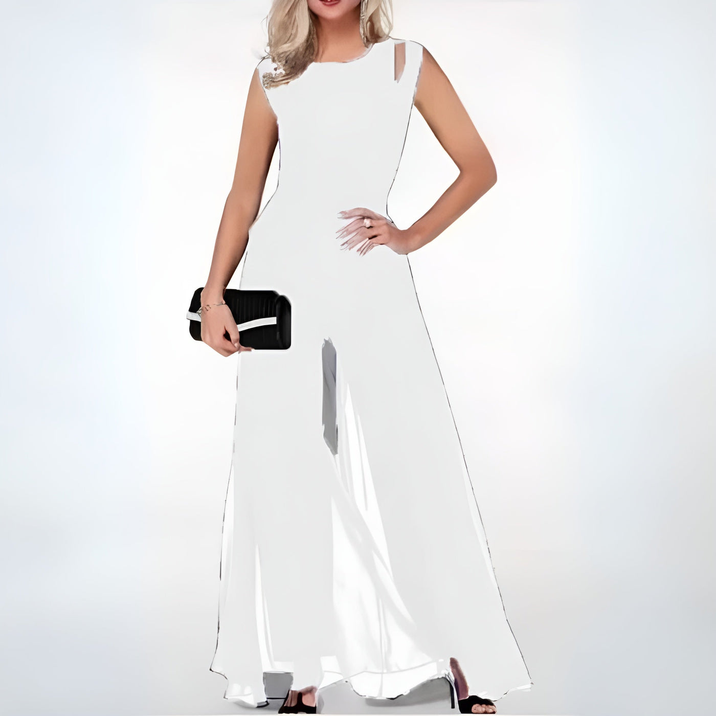 SUSANA| Vestido de noche elegante con hombros descubiertos y corte entallado .