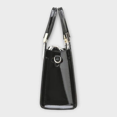 FLORENCIA - BOLSO DE MANO DE PIEL DE COCODRILO BRILLANTE