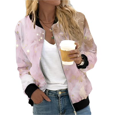 Marisa| Chaqueta estampada moderna, ligera y transpirable