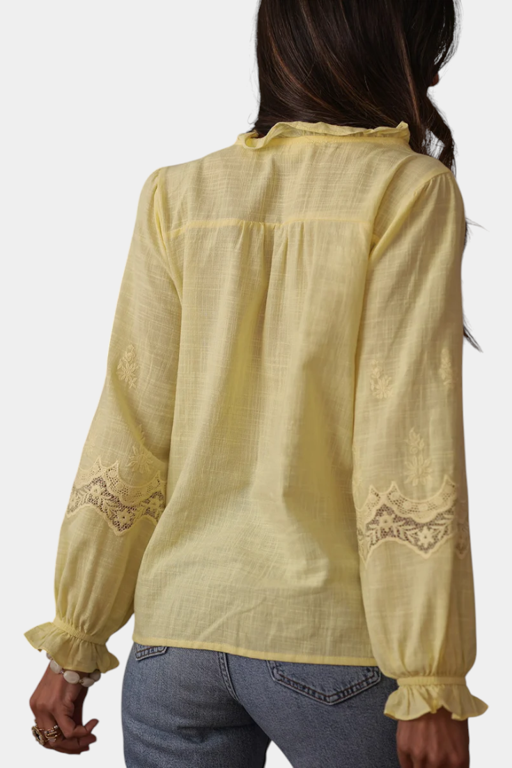 ISA| Blusa de Encaje suave y bohemia.