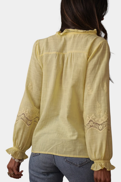 ISA| Blusa de Encaje suave y bohemia.