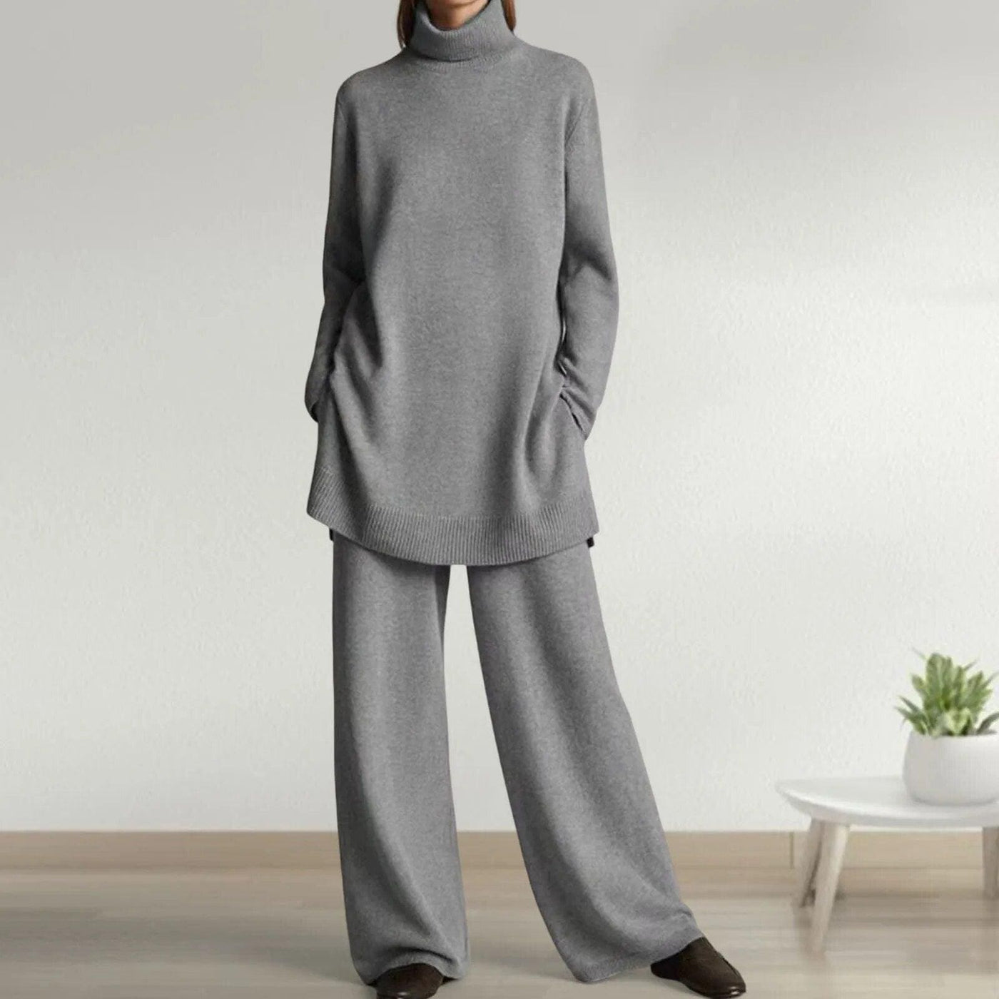 Ana | Conjunto tejido suave, calido, elegante y atemporal
